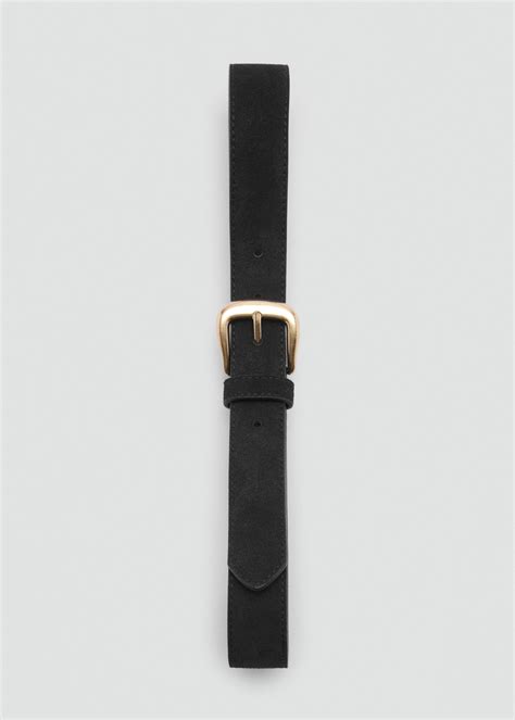 Buckle leather belt - Women | MANGO USA
