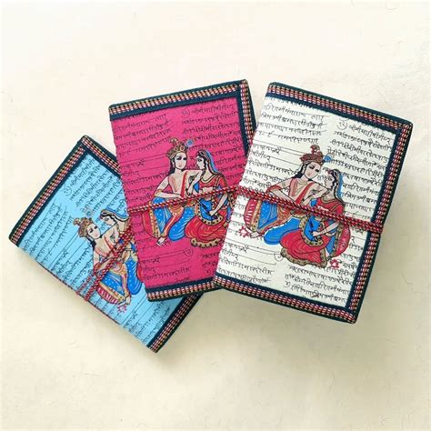 Elegant Radha-Krishna Design Diary for Writing & Gifting – DEVRAAJ ...