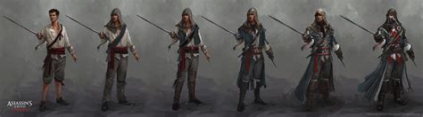 Gear Progression - Concept art of Unity during pre-production [By Antoine Rol]. : r/assassinscreed