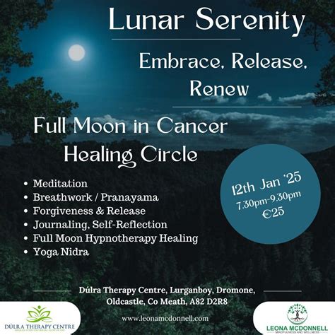 Lunar Serenity: Embrace, Release, Renew! Full Moon in Cancer Healing ...