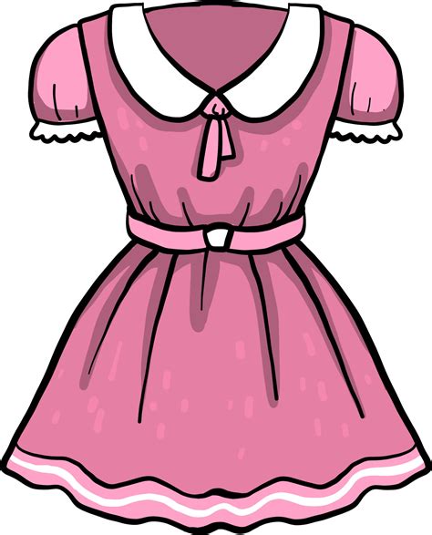 Clip Art Pink Dress