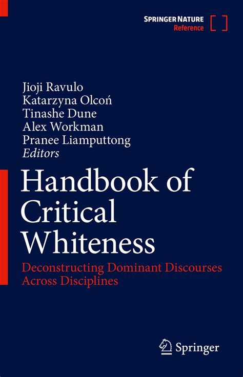 Buy Handbook of Critical Whiteness: Deconstructing Dominant Discourses ...