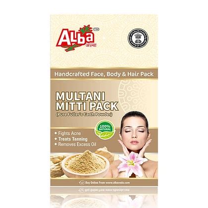 Alba Multani Mitti 200g | Natural Clay for Skin Cleansing | Oil Control ...