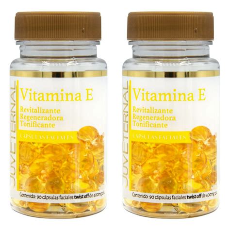 DUO DE CAPSULAS FACIALES DE VITAMINA E 90 CAP Juveternal 90 cápsulas ...