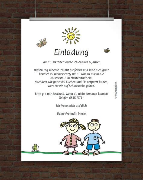 Kindergeburtstag Einladung Text Geschenkkorb