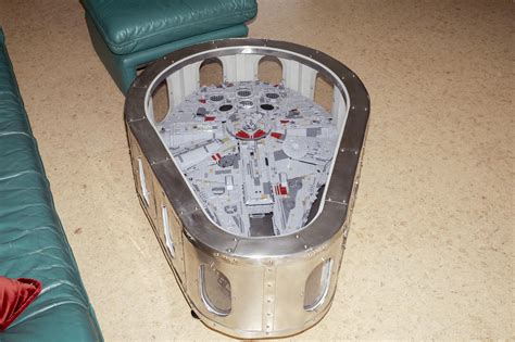UCS Millennium Falcon coffee table designed by One Boiled Egg : r/lego
