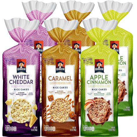 Quaker Gluten Free Rice Cakes, Variety Pack, 6 Bags - Walmart.com