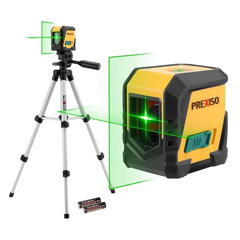 PREXISO Laser Level with Tripod, 65Ft Self Leveling Cross Line Laser ...