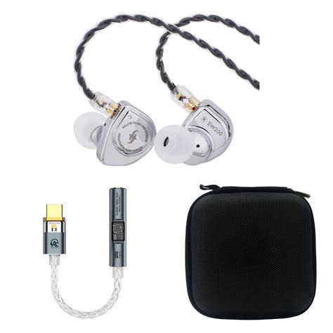 SIMGOT EW200 IEM 3.5mm With Mic, Audiocular Spark DAC & EarAudio Carry
