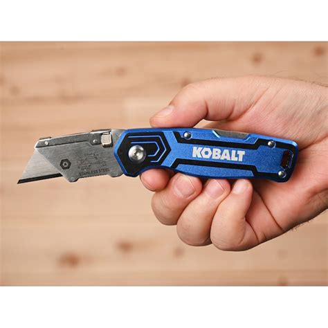 Kobalt 3pk Lockback 3/4-in Folding Box Cutter Utility Knife 58979 at ...