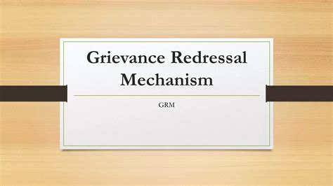 Grievance Redressal mechanism | PPTX