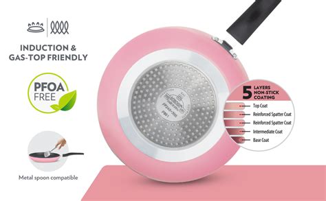 Buy Borosil Festive Glory Non-Stick Set of 3 Kadhai (24 cm), Fry Pan ...