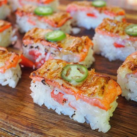 Aburi Salmon Oshi Sushi from Green Leaf Sushi Cafe @greenleaf_ronnie ...