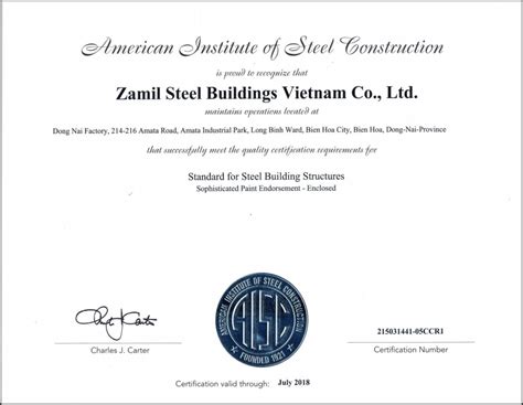 Image result for AISC Certificate