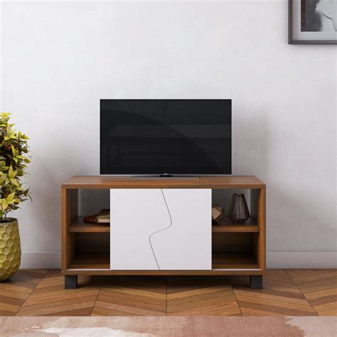 Buy Nilkamal Clive TV Unit in Walnut & White Online in India
