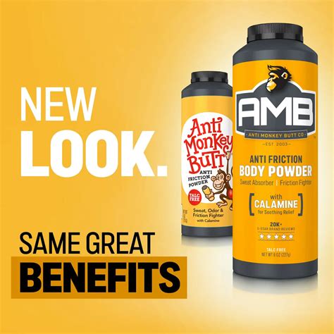 Anti Monkey Butt Anti Chafing, Anti Itch Body Powder and Foot Powder, 8 ...