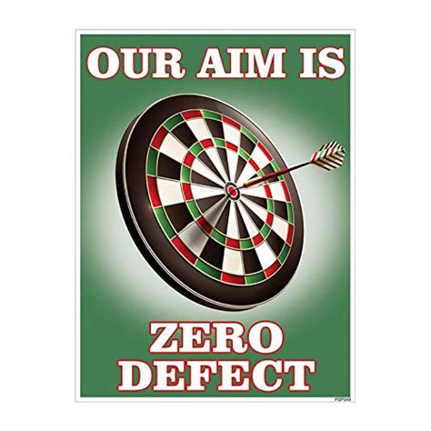 Protector SIgn Our aim is zero defect Poster Set Of 1 : Amazon.in: Home ...