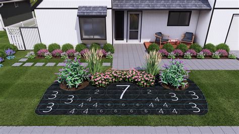 Island Garden Front Yard Landscaping Ideas