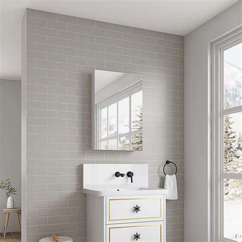 30 - inch High Frameless Medicine Storage - Clear Reflection - Bathroom ...