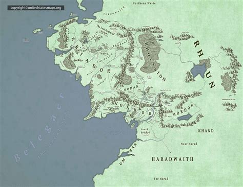 Middle-Earth Map 的图像结果