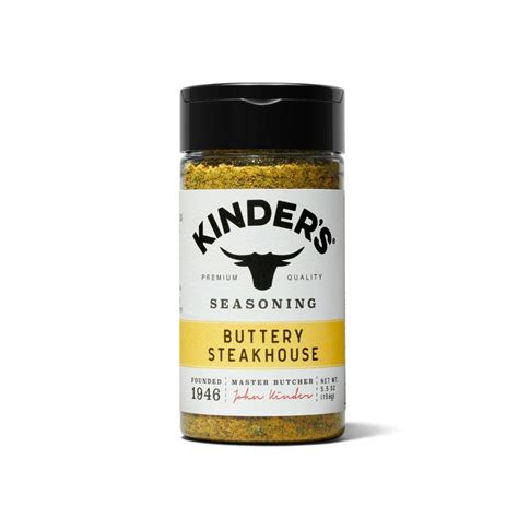 Kinder's Buttery Steakhouse Seasoning, 6.25oz - Saucey Central