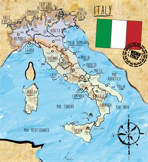 Detailed Map Italy 的图像结果