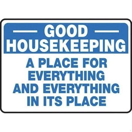 Accuform OSHA GOOD HOUSEKEEPING SAFETY MHSK911VS MHSK911VS | Zoro