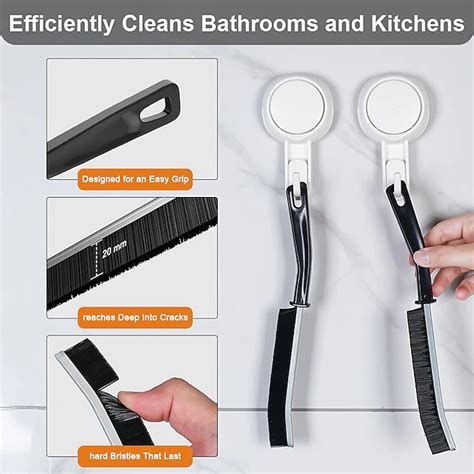 4Pcs Gap Cleaning Brush Ginsco Hard Bristle Brush for Cleaning Crevice ...