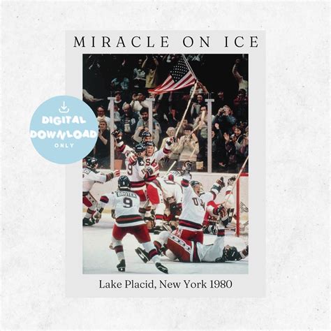 1980 Miracle on Ice Poster Digital Download - Etsy