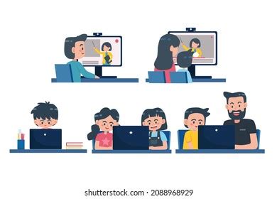 Image result for Stock Clip Child Using Desktop Computer