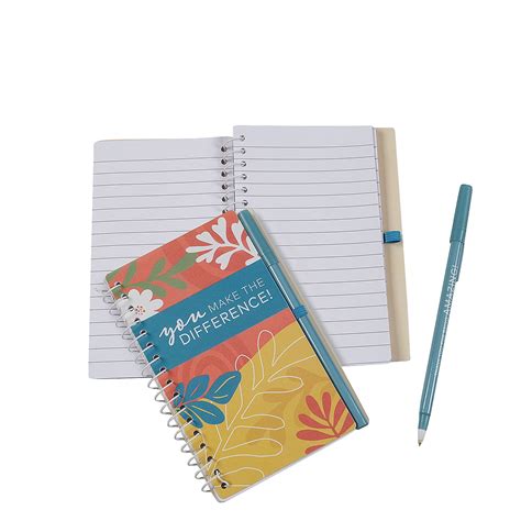 Fun Express 4 1/2" x 6" Appreciation Spiral Notebooks with Pen Set -12 ...