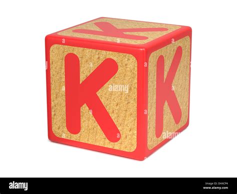 Letter K on Childrens Alphabet Block Stock Photo - Alamy