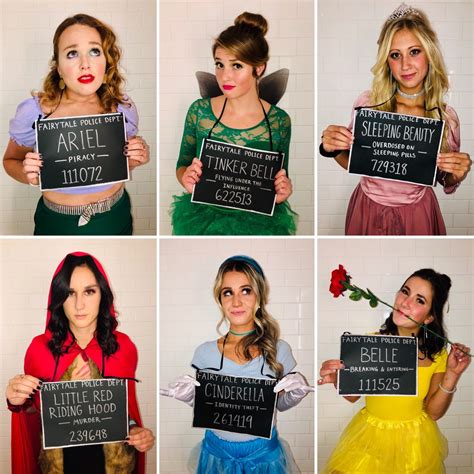 Disney Princess Mugshots | Princess halloween costume, Disney princess ...
