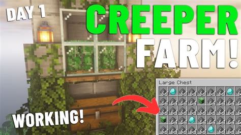 Image result for Minecraft Creeper Farm Tutorial
