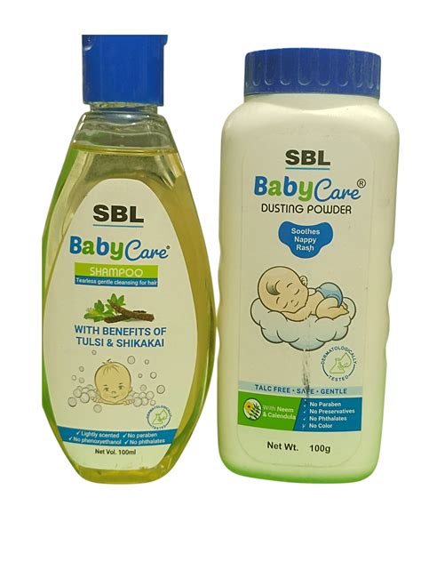 SBL Baby Care Shampoo 100ml & Baby Care Powder 100g | Gentle ...