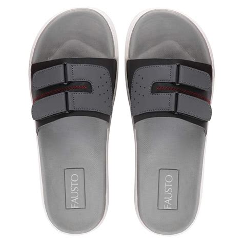 FAUSTO Men's Multi-Strap Adjustable Slider Flip Flops: Amazon.in: Shoes ...