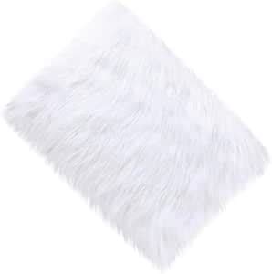 Buy CottonFry Mini Faux Fur Area Rugs Fluffy Living Room Small Size Fit ...