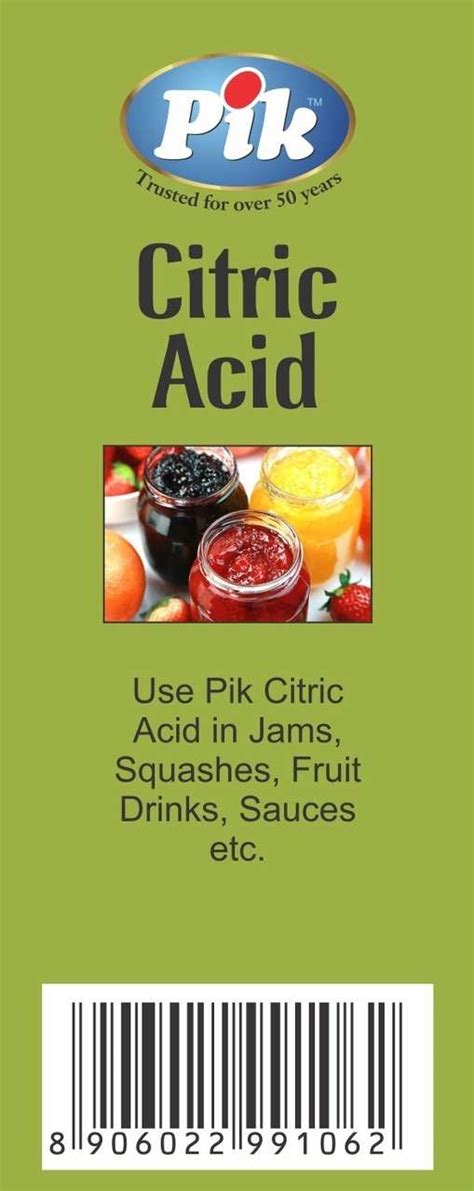 PIK Citric Acid Citric Powder Price in India - Buy PIK Citric Acid ...