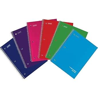 Staples 919353 Poly Cover Wirebound Notebook Wide Ruled Assorted Colors ...