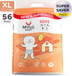 MYLO Baby Diaper Pants|Super Absorbent with Aloe Vera|Leak Proof|Anti ...