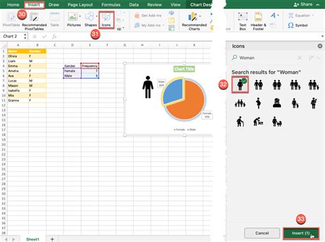 Male Female Chart in Excel 的图像结果