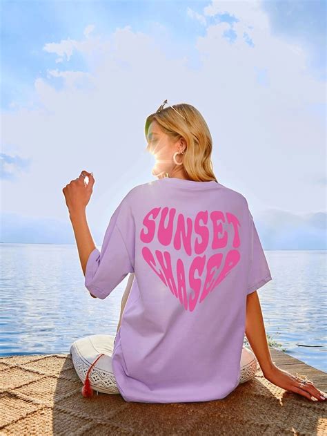 SXV 'Sunset Chased’ Printed Cool Aesthetic Oversized T-shirt – SXVSTYLE