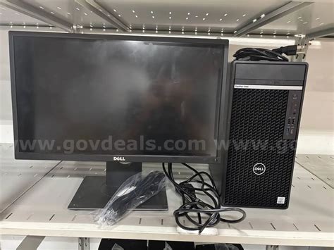 Dell Desktop Set (OptiPlex + Monitor + Power Cables + DP Cables) | GovDeals