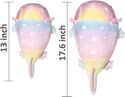 Buy ARELUX 14 Axolotl Plush Toy,Salamander Stuffed Animal Plushies Soft ...