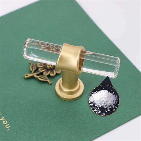 Buy 20 Pack LONTAN Cabinet Door Knobs Brushed Brass Crystal Cabinet ...