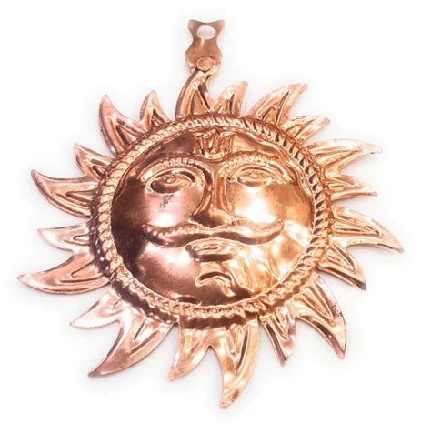 Buy Rudraksha Gems Store Pure Copper Sun Face/Tambe Ka Surya for Wall ...