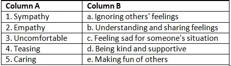 Worksheet: In someone else's shoes - Living in Harmony Class 5: Book ...