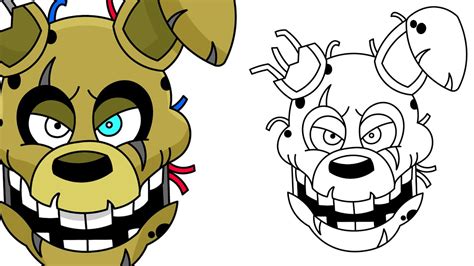 Image result for How to Draw Springtrap