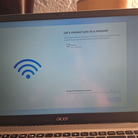 How to skip step connect to network after factory reset? - Acer Community