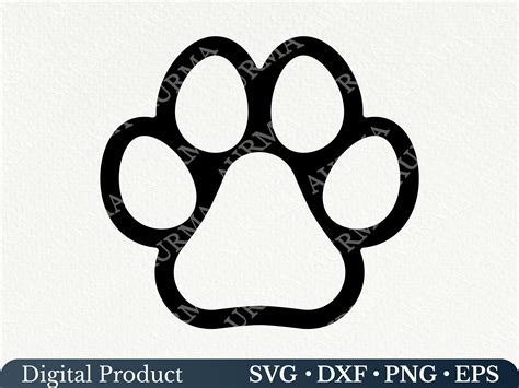 Dog Paw Svg. Dog Paw Print Svg. Outline Paw Print Svg. Paw Heart Svg ...